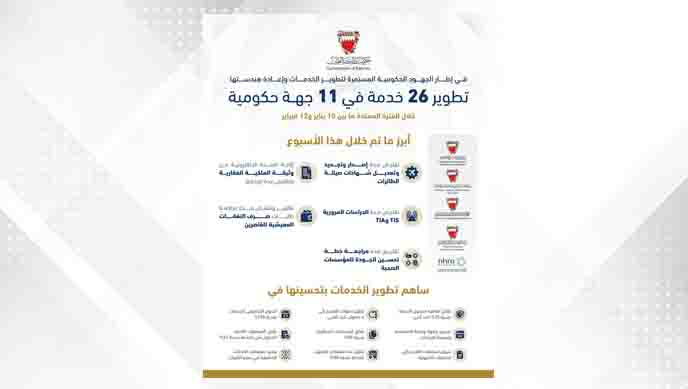 26 government services developed across 11 entities